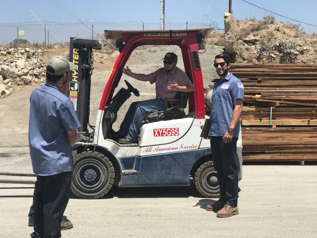 forklift training demonstration